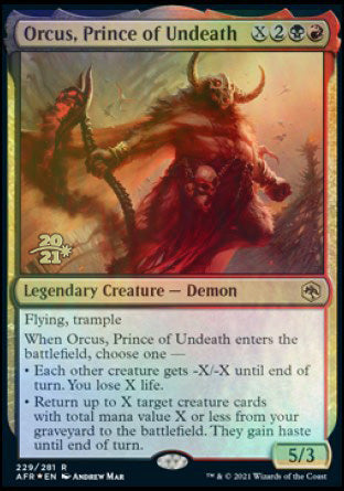 Orcus, Prince of Undeath [Dungeons & Dragons: Adventures in the Forgotten Realms Prerelease Promos] | Rock City Comics