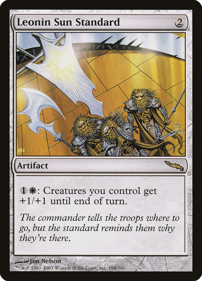 Leonin Sun Standard [Mirrodin] | Rock City Comics