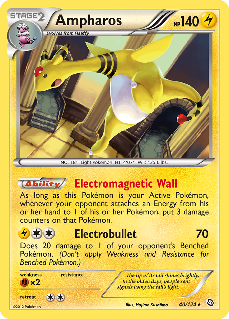 Ampharos (40/124) [Black & White: Dragons Exalted] | Rock City Comics