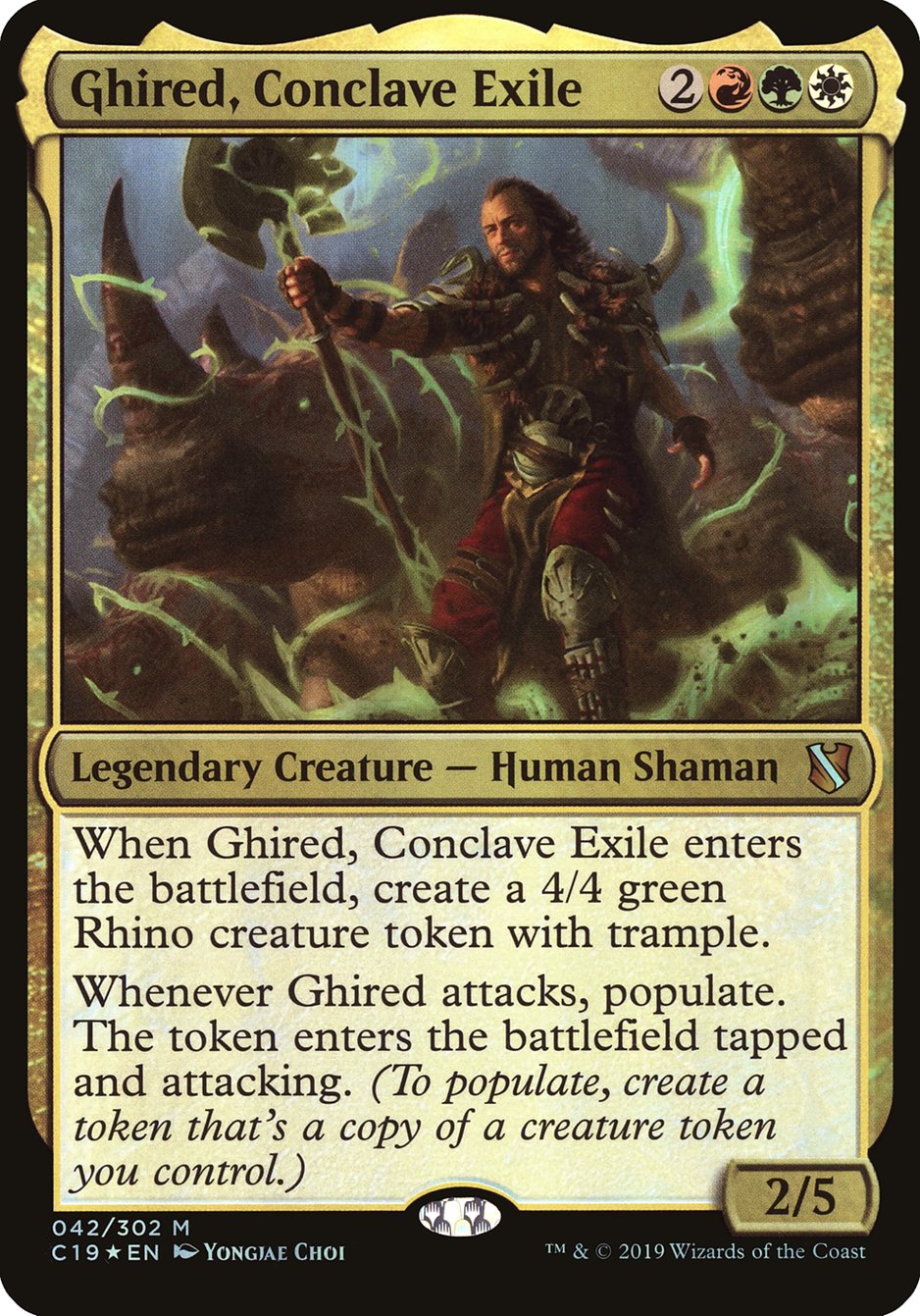 Ghired, Conclave Exile (Oversized) [Commander 2019 Oversized] | Rock City Comics