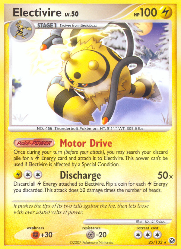 Electivire (25/132) [Diamond & Pearl: Secret Wonders] | Rock City Comics