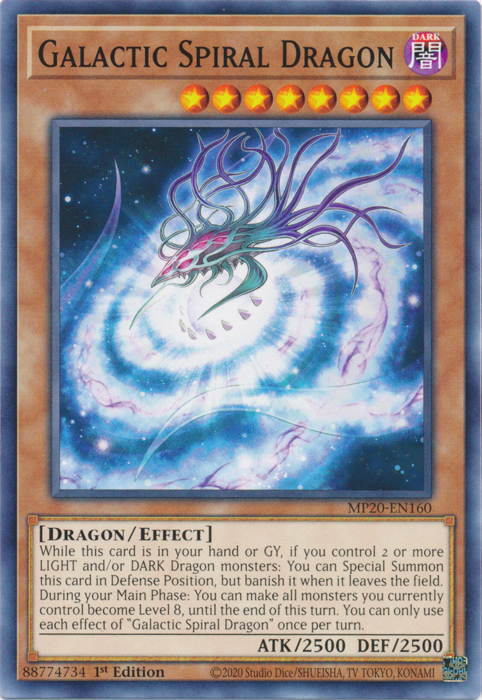 Galactic Spiral Dragon [MP20-EN160] Common | Rock City Comics