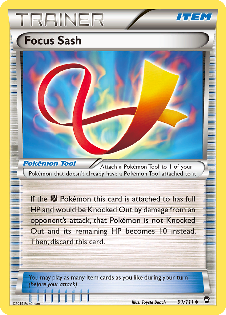 Focus Sash (91/111) [XY: Furious Fists] | Rock City Comics