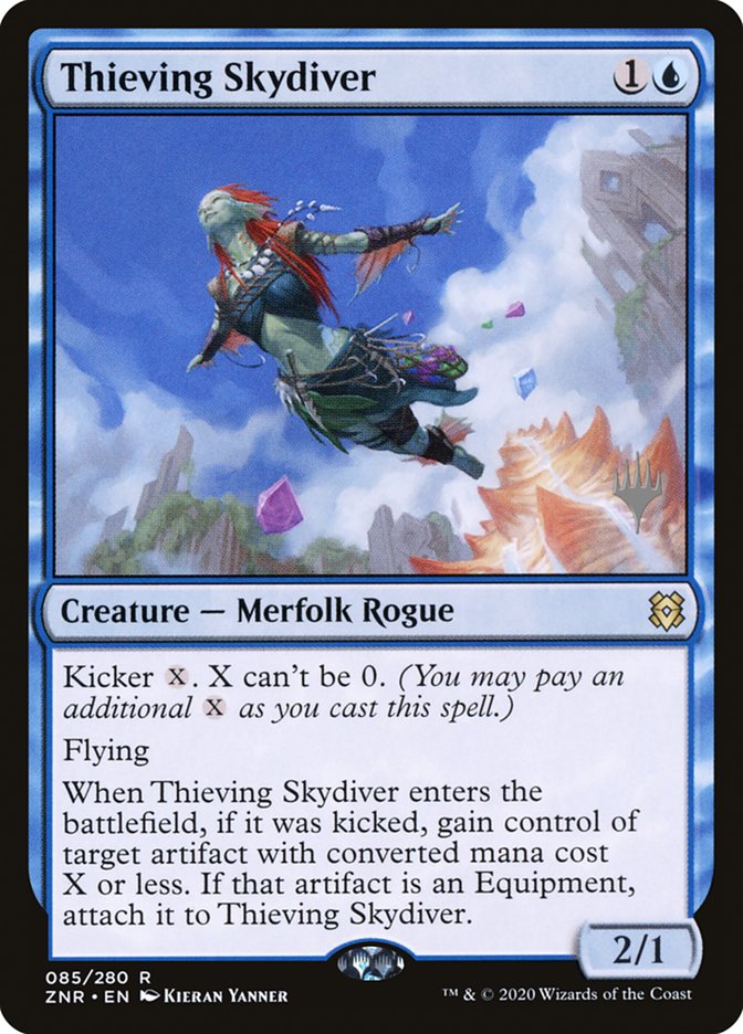 Thieving Skydiver (Promo Pack) [Zendikar Rising Promos] | Rock City Comics