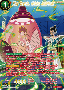 King Vegeta, Hidden Ambitions (Special Rare) [BT13-020] | Rock City Comics