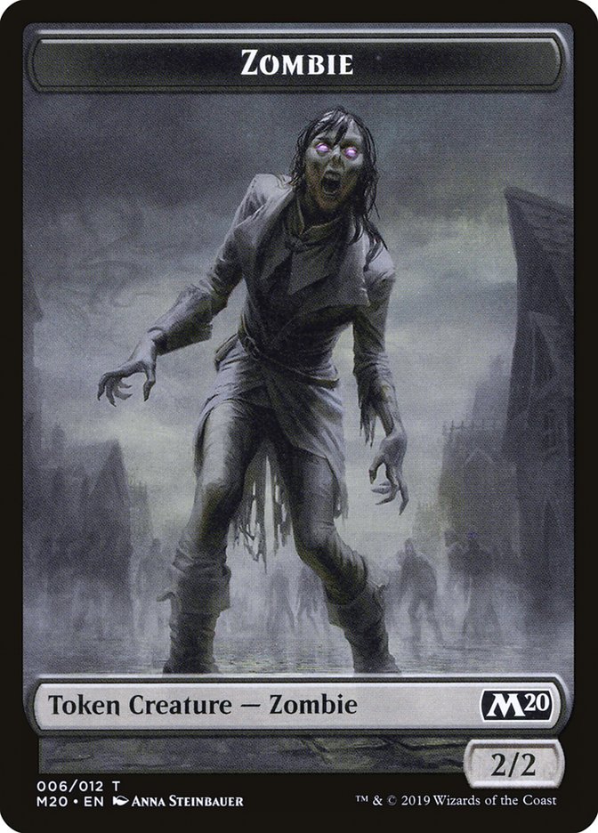 Dragon (002) // Zombie Double-Sided Token [Game Night 2019 Tokens] | Rock City Comics