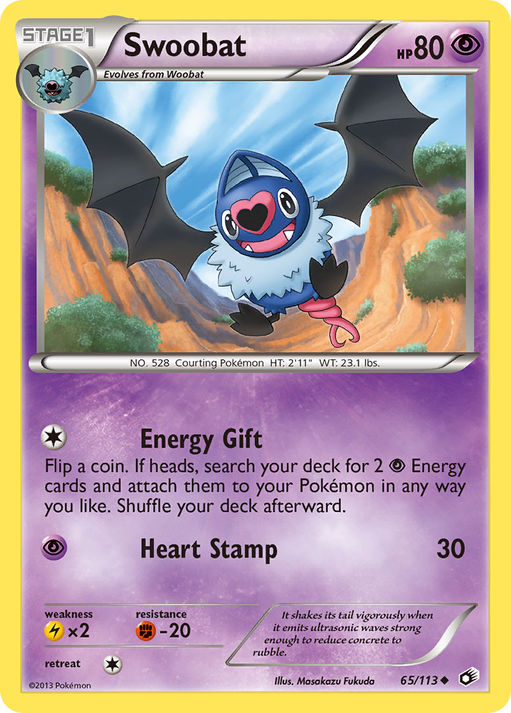 Swoobat (65/113) [Black & White: Legendary Treasures] | Rock City Comics