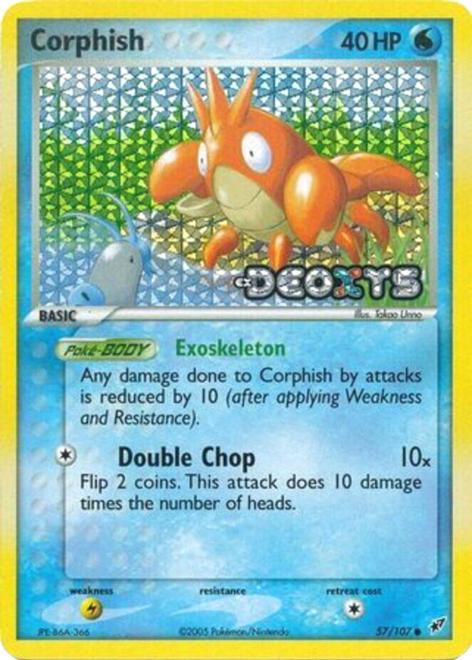 Corphish (57/107) (Stamped) [EX: Deoxys] | Rock City Comics