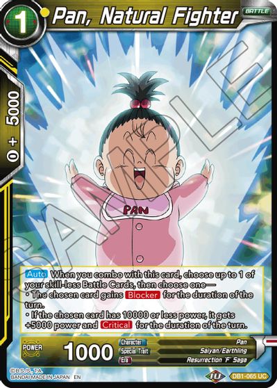 Pan, Natural Fighter (Reprint) (DB1-065) [Battle Evolution Booster] | Rock City Comics