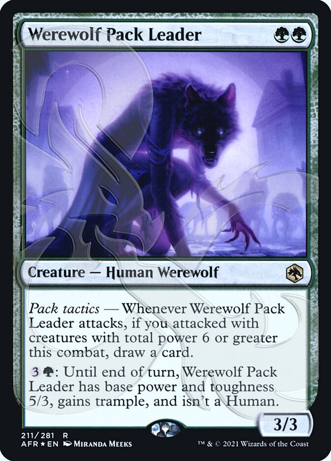 Werewolf Pack Leader (Ampersand Promo) [Dungeons & Dragons: Adventures in the Forgotten Realms Promos] | Rock City Comics