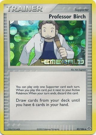 Professor Birch (82/106) (Stamped) [EX: Emerald] | Rock City Comics