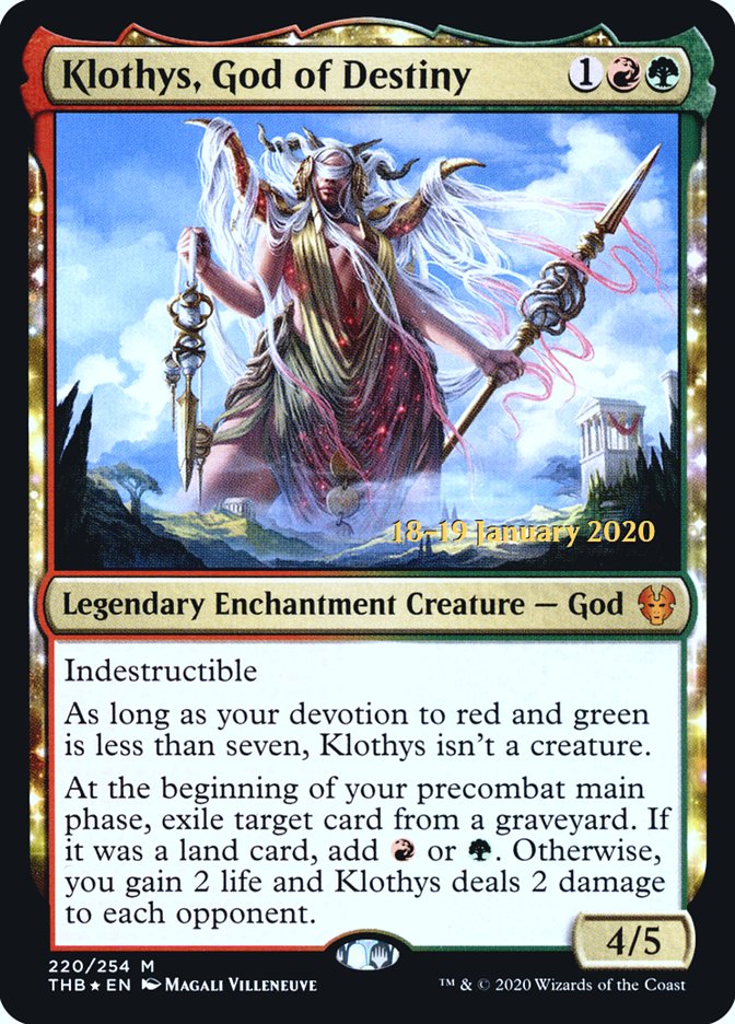 Klothys, God of Destiny [Theros Beyond Death Prerelease Promos] | Rock City Comics