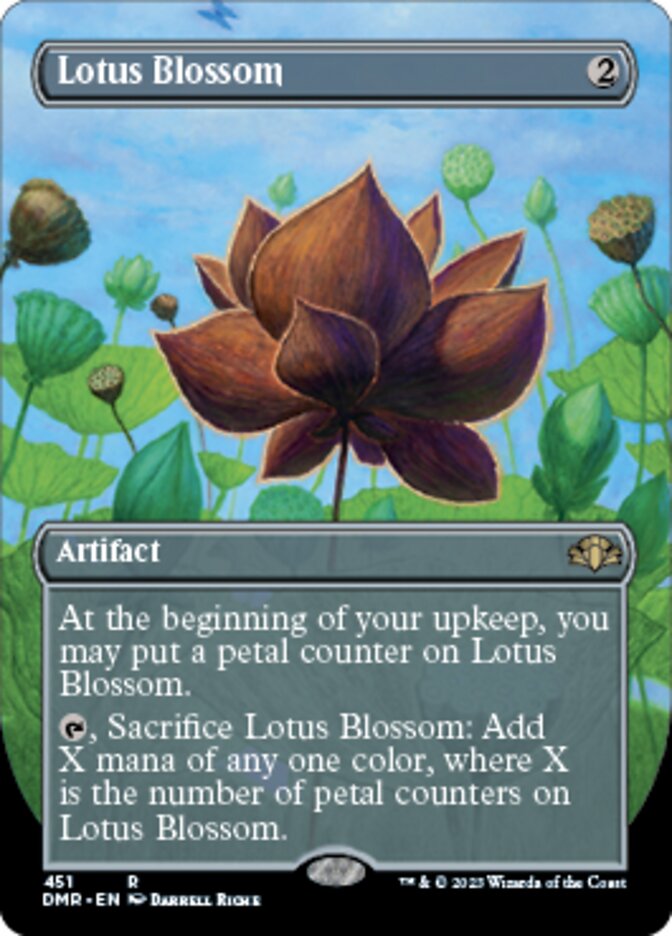 Lotus Blossom (Borderless Alternate Art) [Dominaria Remastered] | Rock City Comics