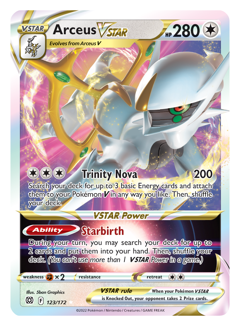 Arceus VSTAR (123/172) [Sword & Shield: Brilliant Stars] | Rock City Comics