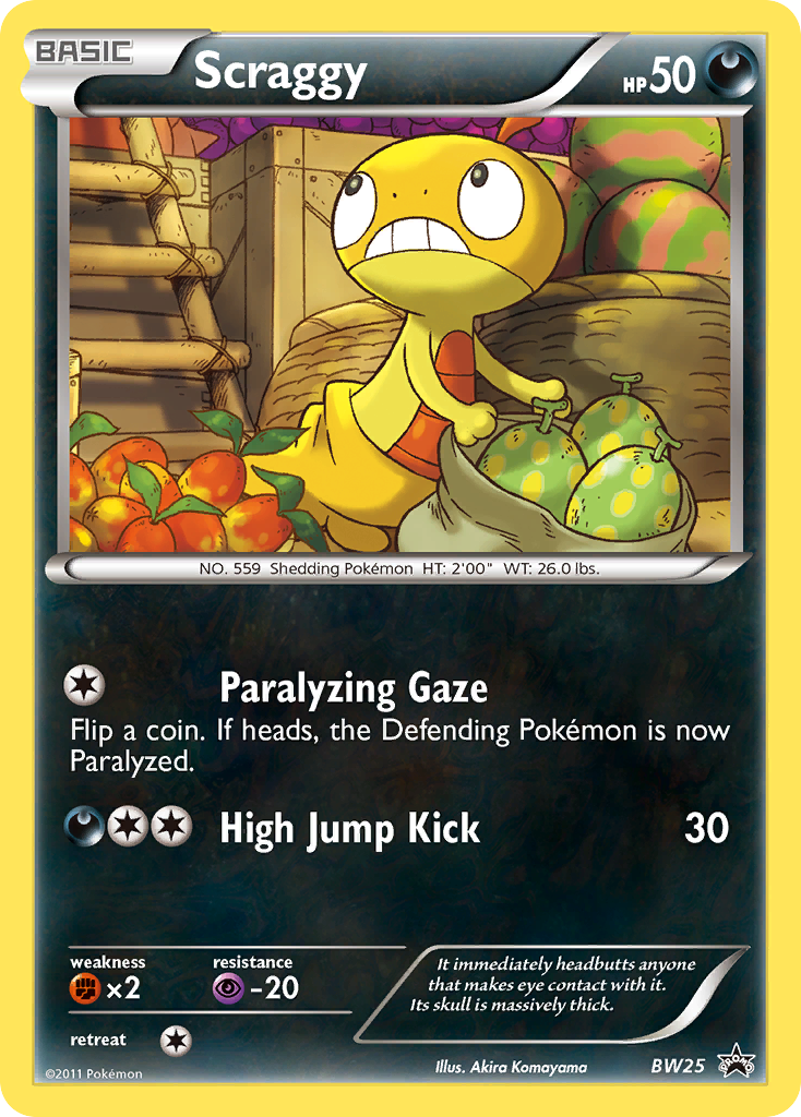 Scraggy (BW25) [Black & White: Black Star Promos] | Rock City Comics