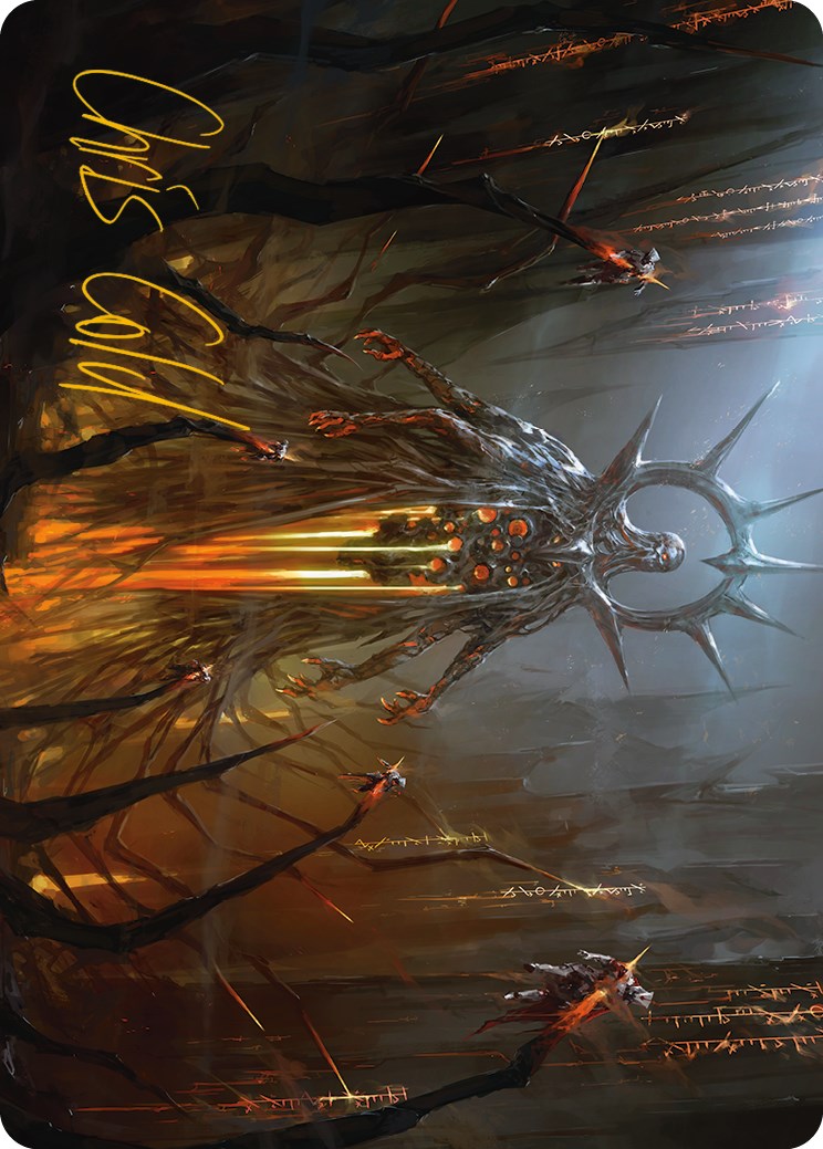Solphim, Mayhem Dominus Art Card (Gold-Stamped Signature) [Phyrexia: All Will Be One Art Series] | Rock City Comics