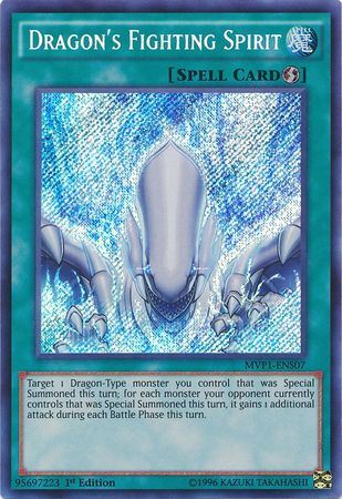 Dragon's Fighting Spirit [MVP1-ENS07] Secret Rare | Rock City Comics