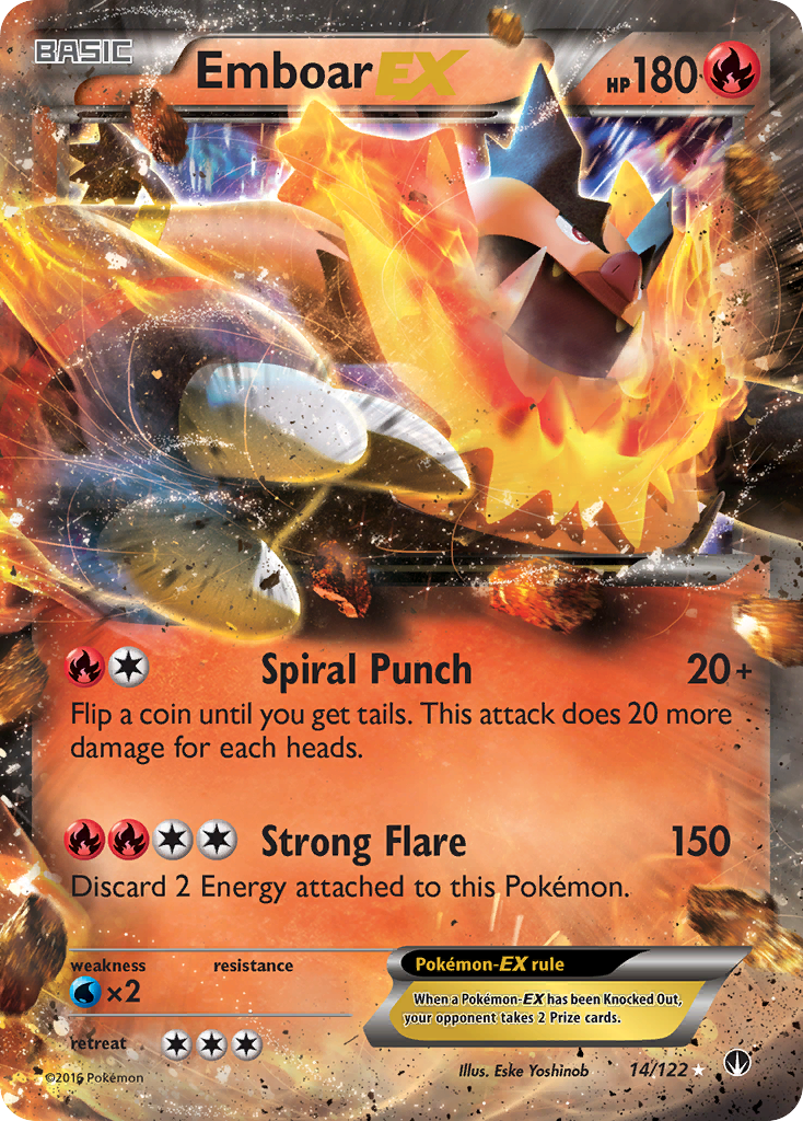 Emboar EX (14/122) [XY: BREAKpoint] | Rock City Comics