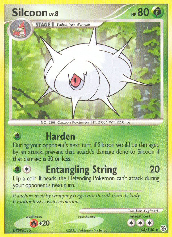 Silcoon (63/130) [Diamond & Pearl: Base Set] | Rock City Comics