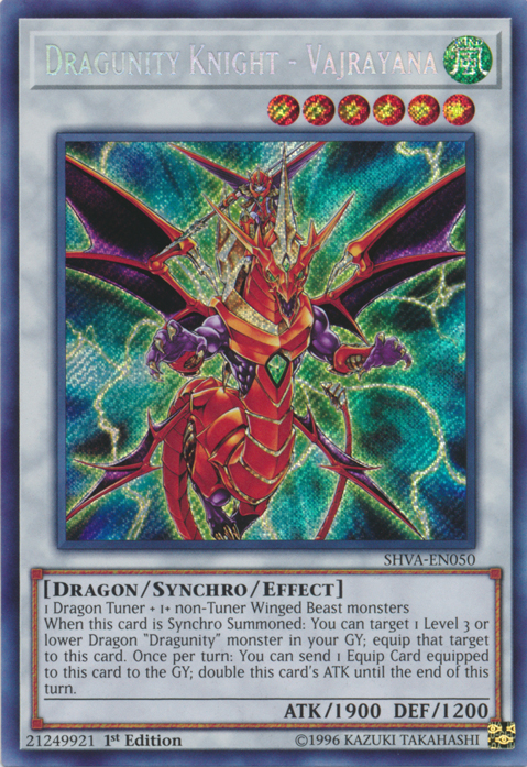 Dragunity Knight - Vajrayana [SHVA-EN050] Secret Rare | Rock City Comics