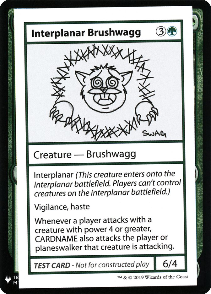 Interplanar Brushwagg [Mystery Booster Playtest Cards] | Rock City Comics