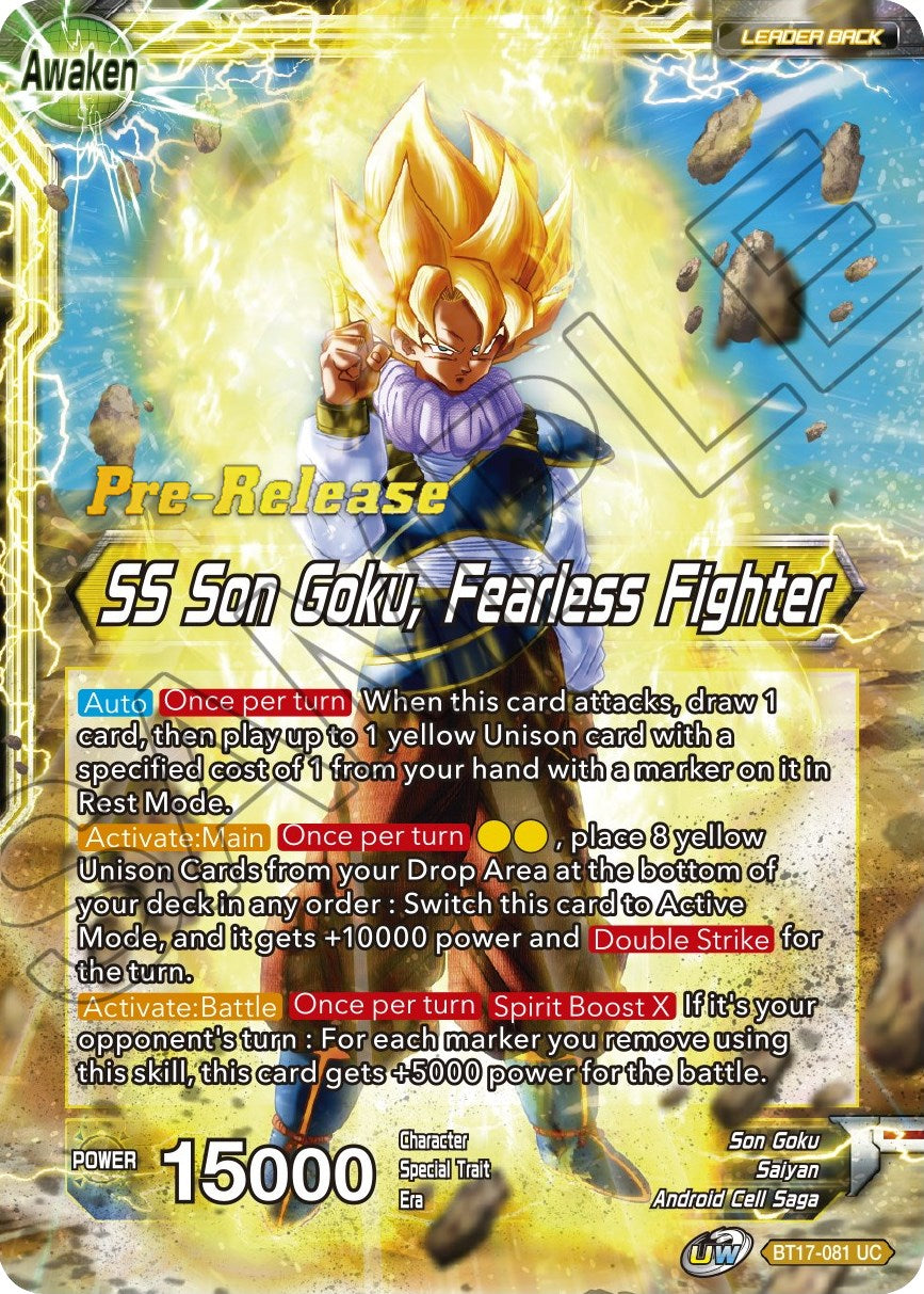 Son Goku // SS Son Goku, Fearless Fighter (BT17-081) [Ultimate Squad Prerelease Promos] | Rock City Comics