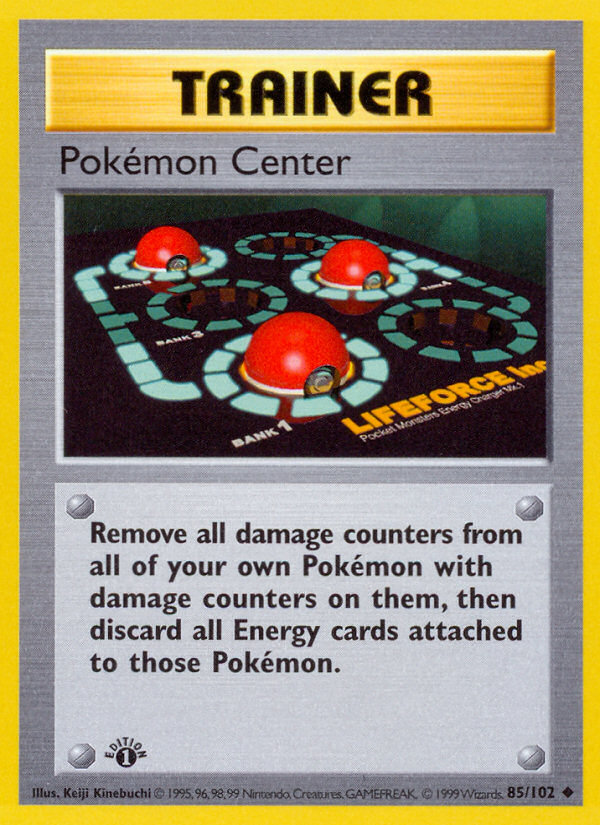 Pokemon Center (85/102) (Shadowless) [Base Set 1st Edition] | Rock City Comics