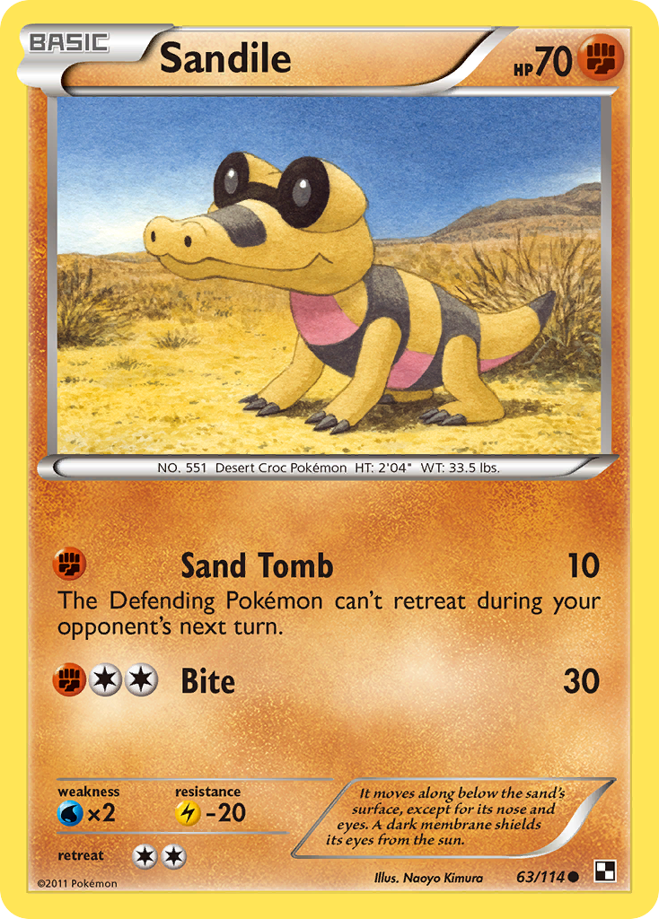 Sandile (63/114) [Black & White: Base Set] | Rock City Comics