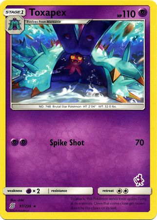 Toxapex (97/236) (Mewtwo Deck) [Battle Academy 2020] | Rock City Comics