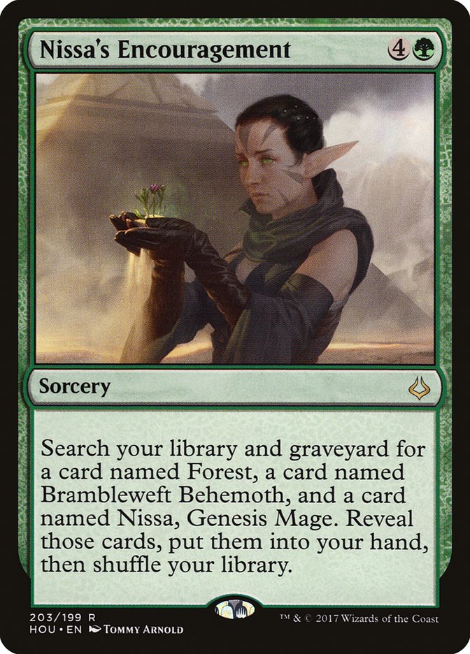 Nissa's Encouragement [Hour of Devastation] | Rock City Comics