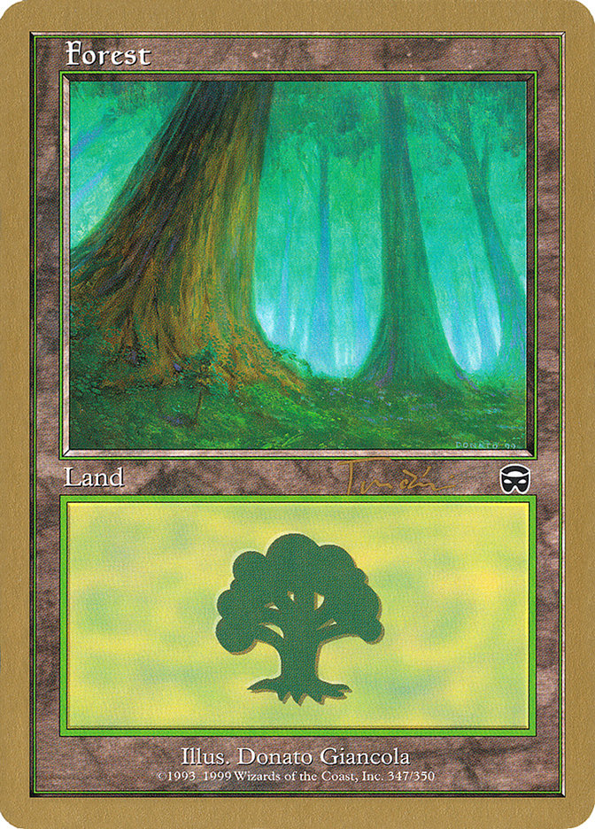 Forest (jt347a) (Jan Tomcani) [World Championship Decks 2001] | Rock City Comics