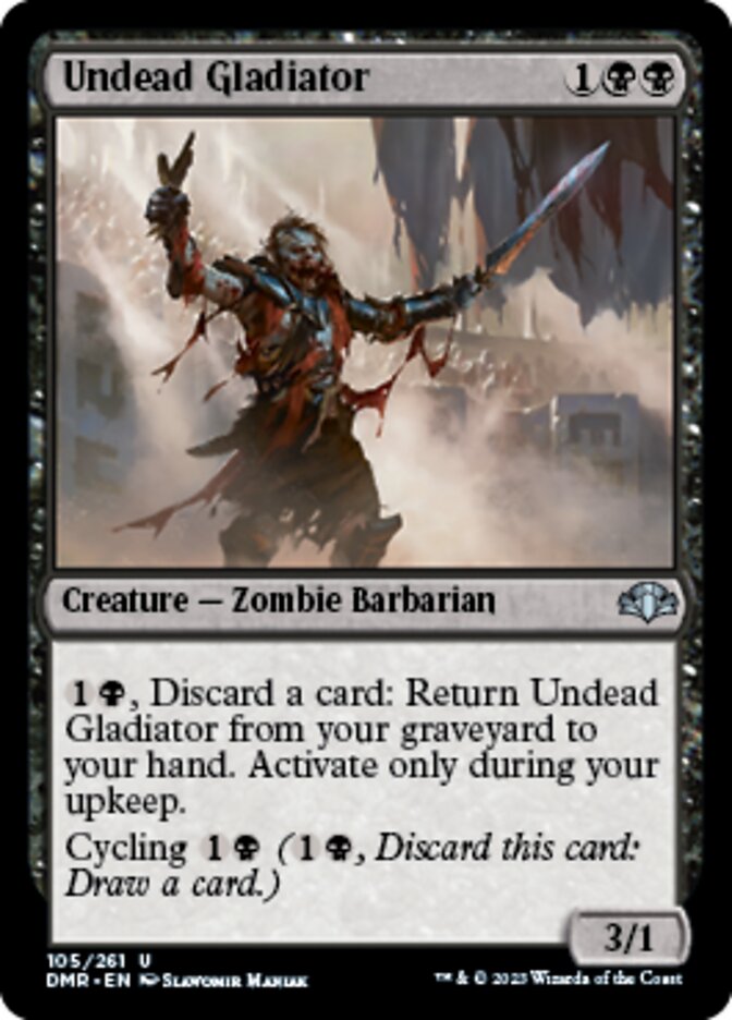 Undead Gladiator [Dominaria Remastered] | Rock City Comics