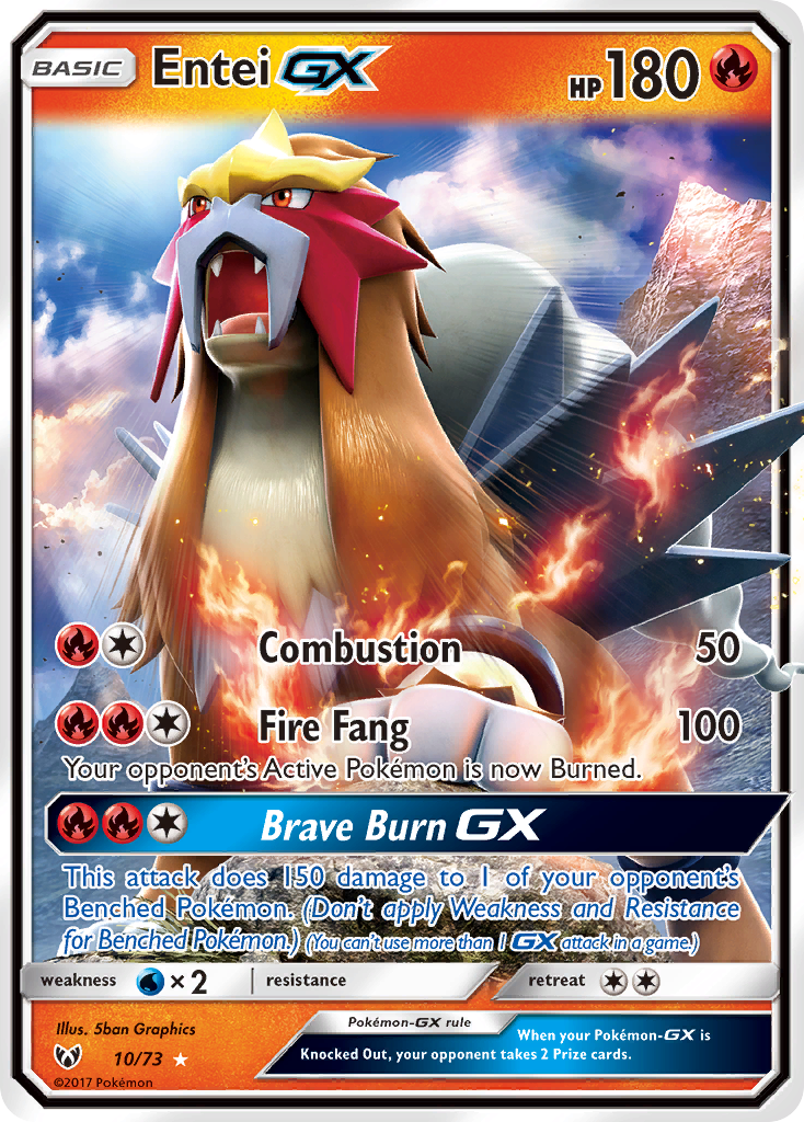 Entei GX (10/73) [Sun & Moon: Shining Legends] | Rock City Comics