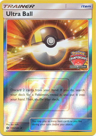 Ultra Ball (135/149) (NA Championship Promo) [Sun & Moon: Base Set] | Rock City Comics