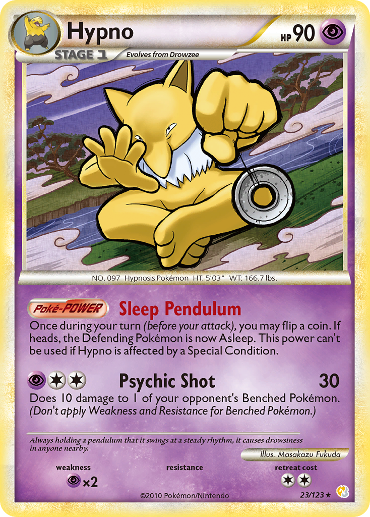 Hypno (23/123) [HeartGold & SoulSilver: Base Set] | Rock City Comics