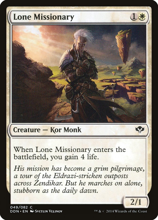 Lone Missionary [Duel Decks: Speed vs. Cunning] | Rock City Comics