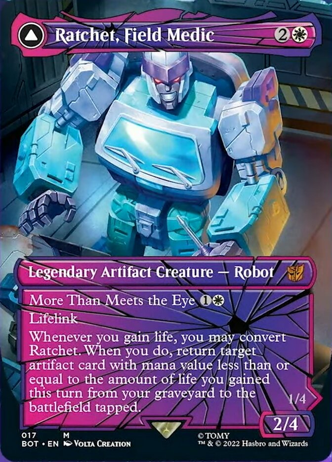 Ratchet, Field Medic // Ratchet, Rescue Racer (Shattered Glass) [Universes Beyond: Transformers] | Rock City Comics
