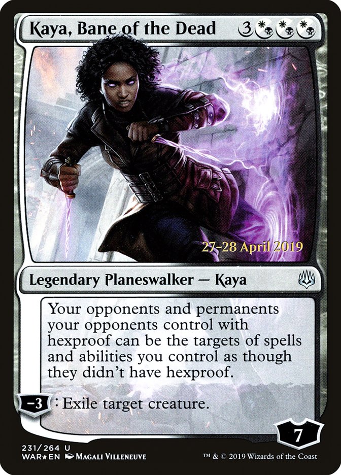 Kaya, Bane of the Dead  [War of the Spark Prerelease Promos] | Rock City Comics