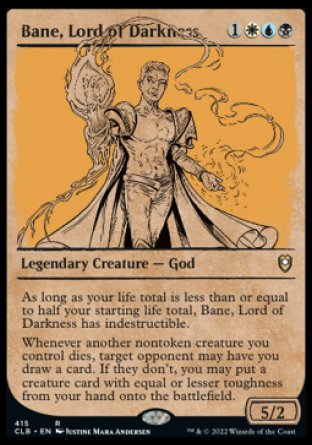 Bane, Lord of Darkness (Showcase) [Commander Legends: Battle for Baldur's Gate] | Rock City Comics