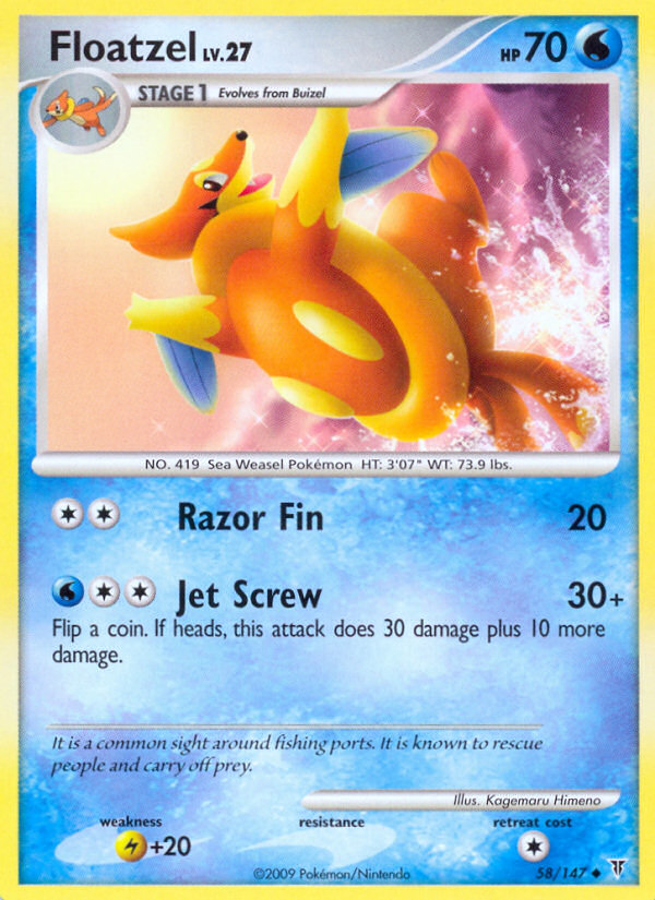 Floatzel (58/147) [Platinum: Supreme Victors] | Rock City Comics