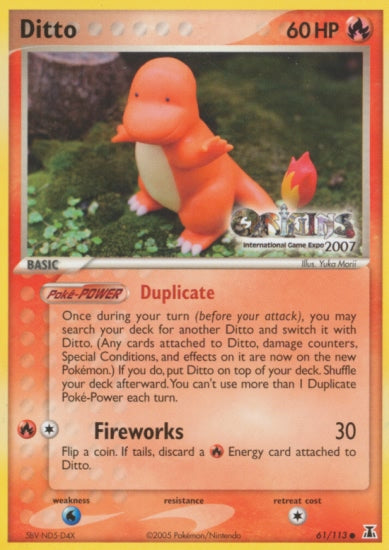 Ditto (61/113) (Origins Game Fair 2007) [EX: Delta Species] | Rock City Comics