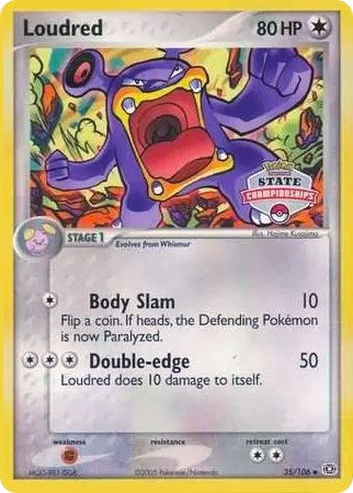 Loudred (35/106) (State Championships) [EX: Emerald] | Rock City Comics