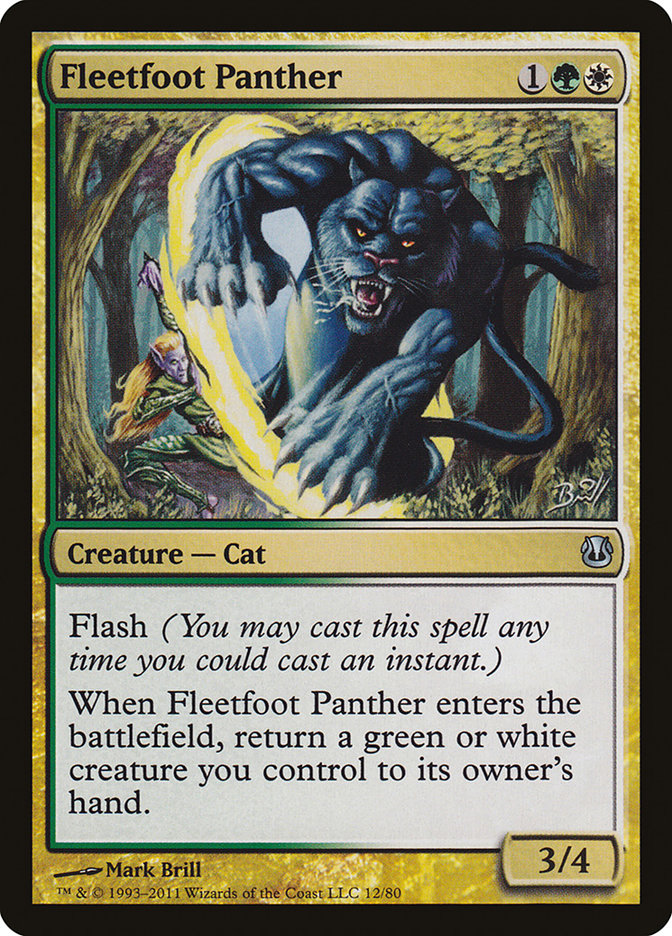 Fleetfoot Panther [Duel Decks: Ajani vs. Nicol Bolas] | Rock City Comics