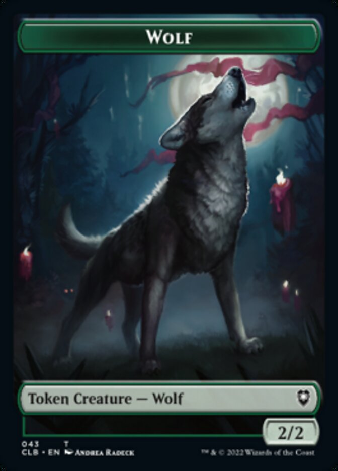 Wolf // Insect Double-sided Token [Commander Legends: Battle for Baldur's Gate Tokens] | Rock City Comics