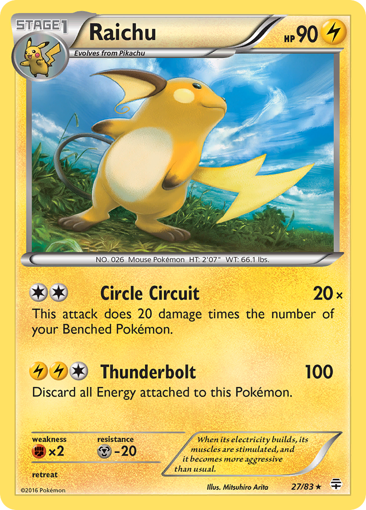 Raichu (27/83) [XY: Generations] | Rock City Comics