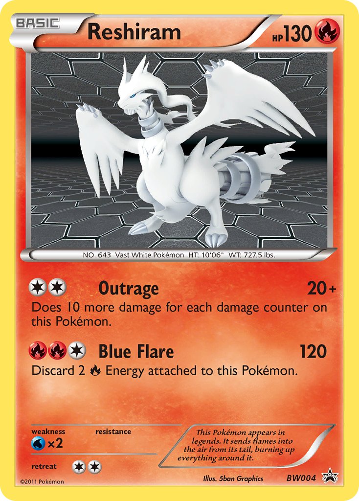 Reshiram (BW004) [Black & White: Black Star Promos] | Rock City Comics