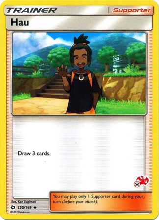 Hau (120/149) (Charizard Stamp #52) [Battle Academy 2020] | Rock City Comics