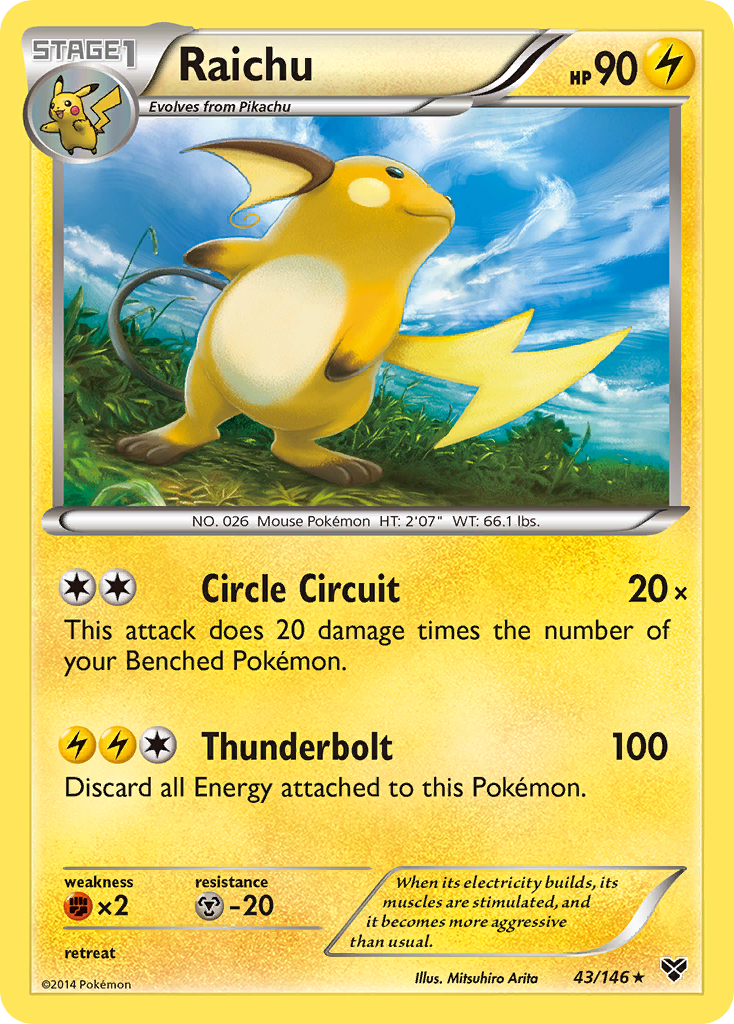 Raichu (43/146) [XY: Base Set] | Rock City Comics