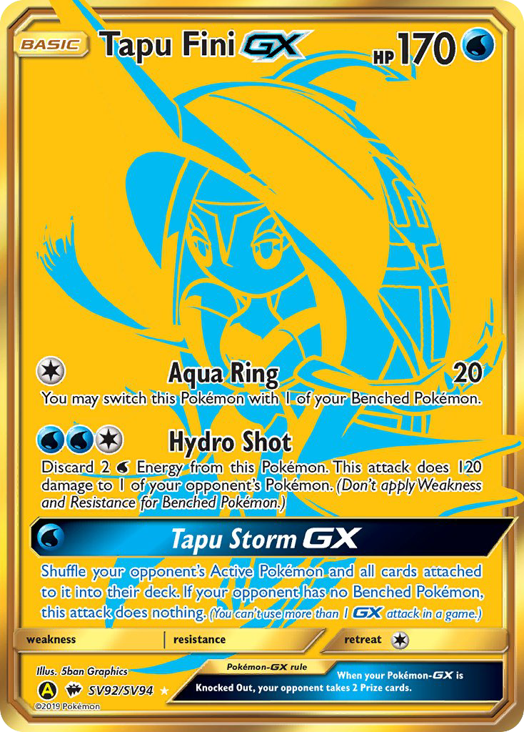 Tapu Fini GX (SV92/SV94) [Sun & Moon: Hidden Fates - Shiny Vault] | Rock City Comics