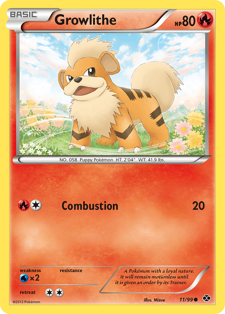 Growlithe (11/99) [Black & White: Next Destinies] | Rock City Comics